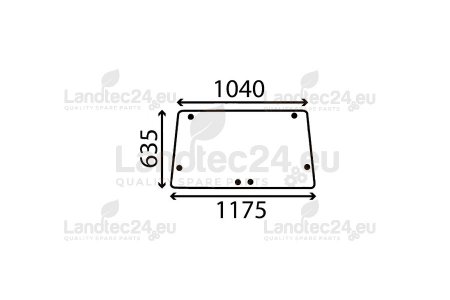 Heckscheibe 83932033 passend für CASE-IH DAVID BROWN FORD Traktor